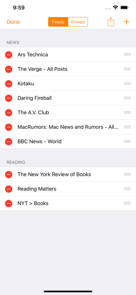 Heartfeed RSS Reader screenshot on ios