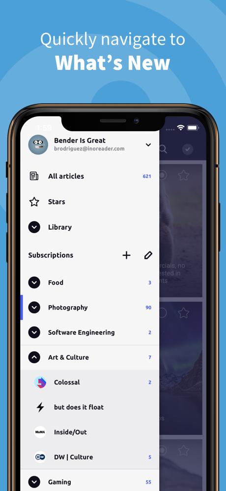 Inoreader - News App & RSS screenshot on ios