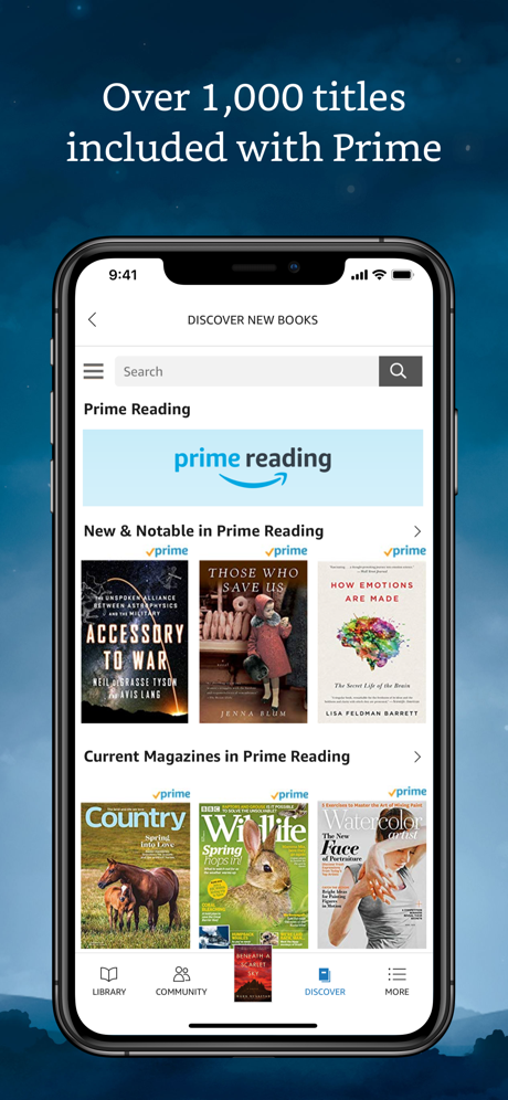 Amazon Kindle screenshot on ios