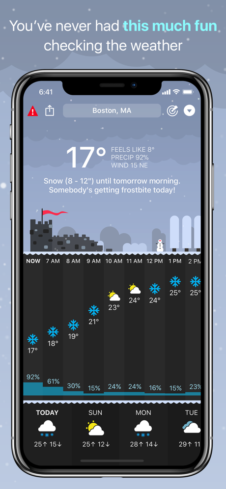 CARROT Weather screenshot on ios