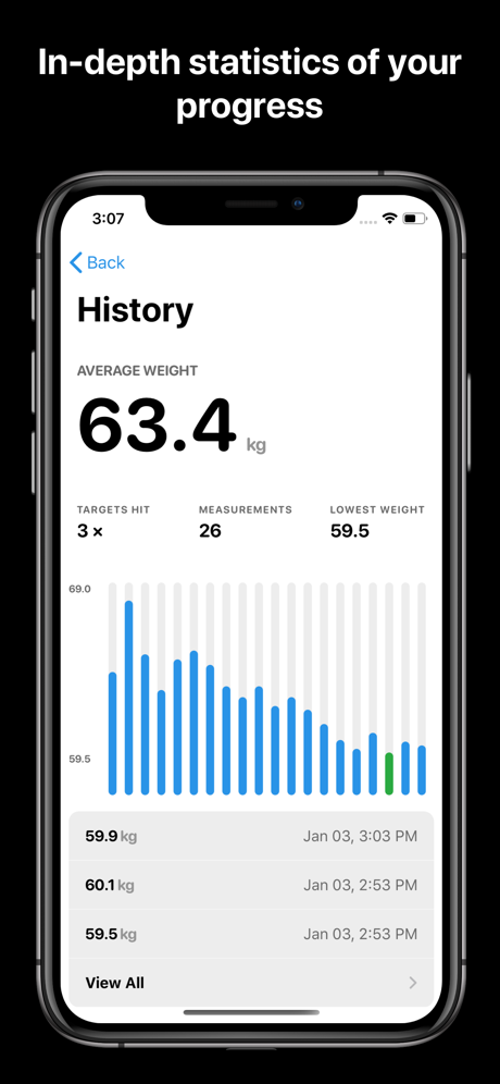 Vekt - Weight Tracking screenshot on ios