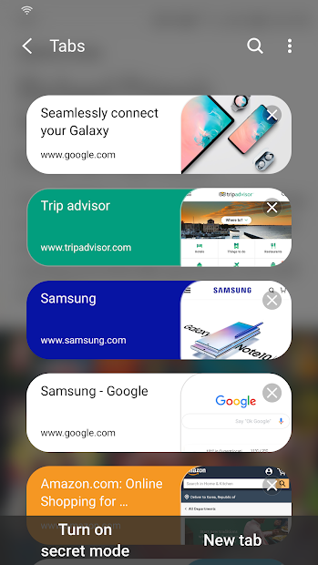 Samsung Internet Browser screenshot on android
