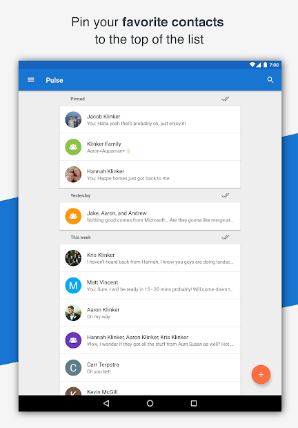 Pulse SMS (Phone/Tablet/Web) screenshot on android