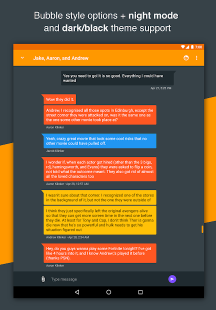 Pulse SMS (Phone/Tablet/Web) screenshot on android