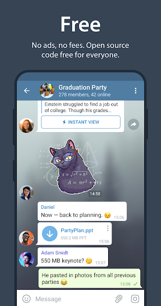 Telegram screenshot on android