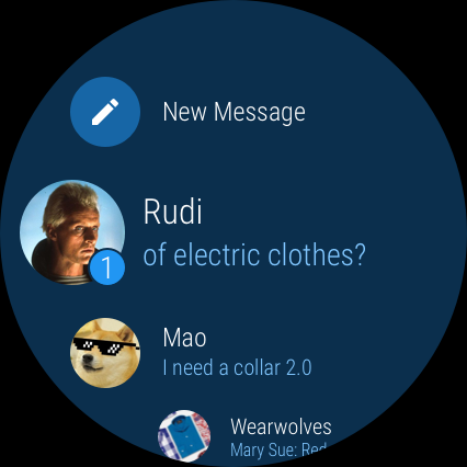 Telegram screenshot on android