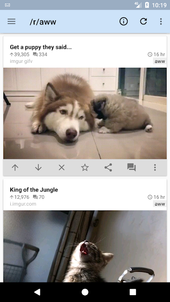 rif is fun for Reddit screenshot on android