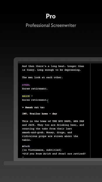 JotterPad - Writer, Screenplay, Novel screenshot on android