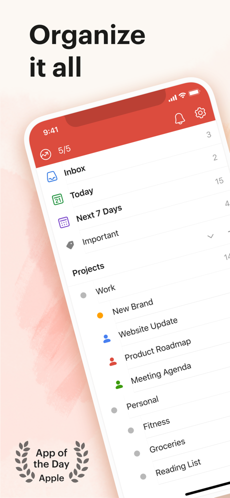 Todoist: To-Do List & Tasks screenshot on ios