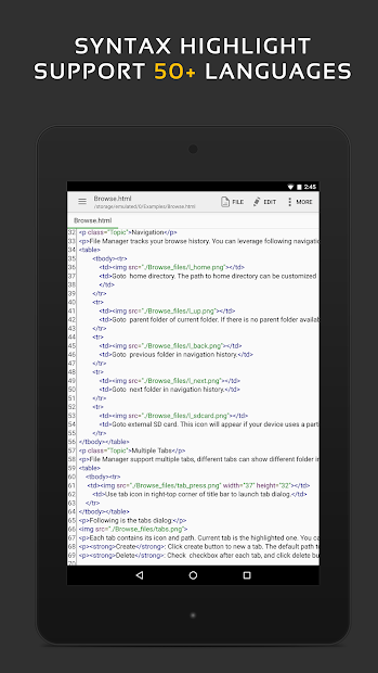 QuickEdit Text Editor - Writer & Code Editor screenshot on android