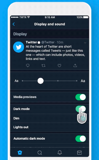 Twitter screenshot on web